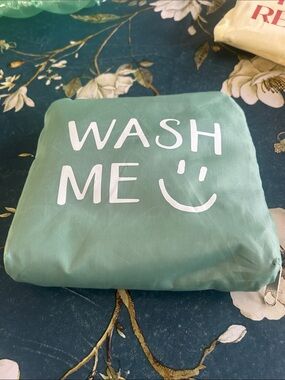 Washable Mint Green Laundry Pouch - Travel & Storage
